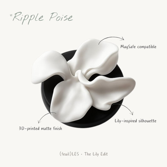 (feuil)LES. "Ripple Poise" Magnetic Phone Stand