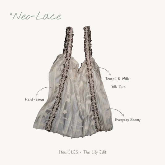 (feuil)LES. "Neo-Lace" Tote
